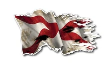 3x Alabama State Flag Decal Sticker Car Truck Window Vehicle Bumper Auto Graphic