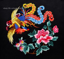Chinese 100 real natural silk thread,su hand embroidery kits:phenix flower circ