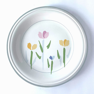 NOVA STUDIO Villager Fresh Mint 12''ROUND SERVING PLATTER/CHOP PLATE FLORAL JF004