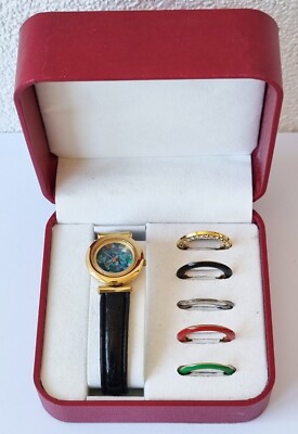 Wunderschöne Opal Armbanduhr - ARDIS - Damen Uhr - vergoldet, in Etui mit Ringen