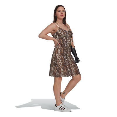 Adidas Originals Women's Snakeskin Print Mesh Dress