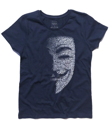 V T-shirt for Revenge REVOLUTION ANARCHY RESISTANCE Guy Fawkes Mask