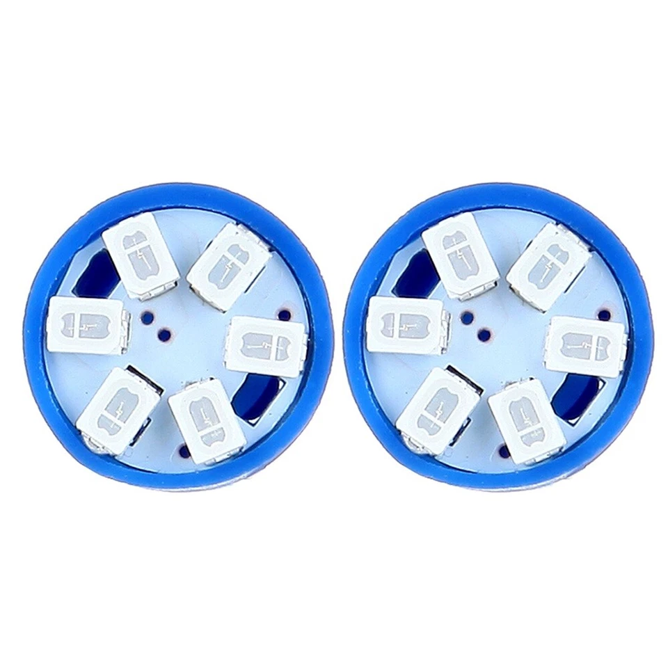 10Pcs Blue T10 194 168 6SMD Instrument Panel Gauge Cluster Dash LED Light Bulb - Image 2 of 4