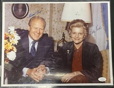 President Gerald Ford and Betty Ford Signed 11x14 Photo Signed JSA Authentic