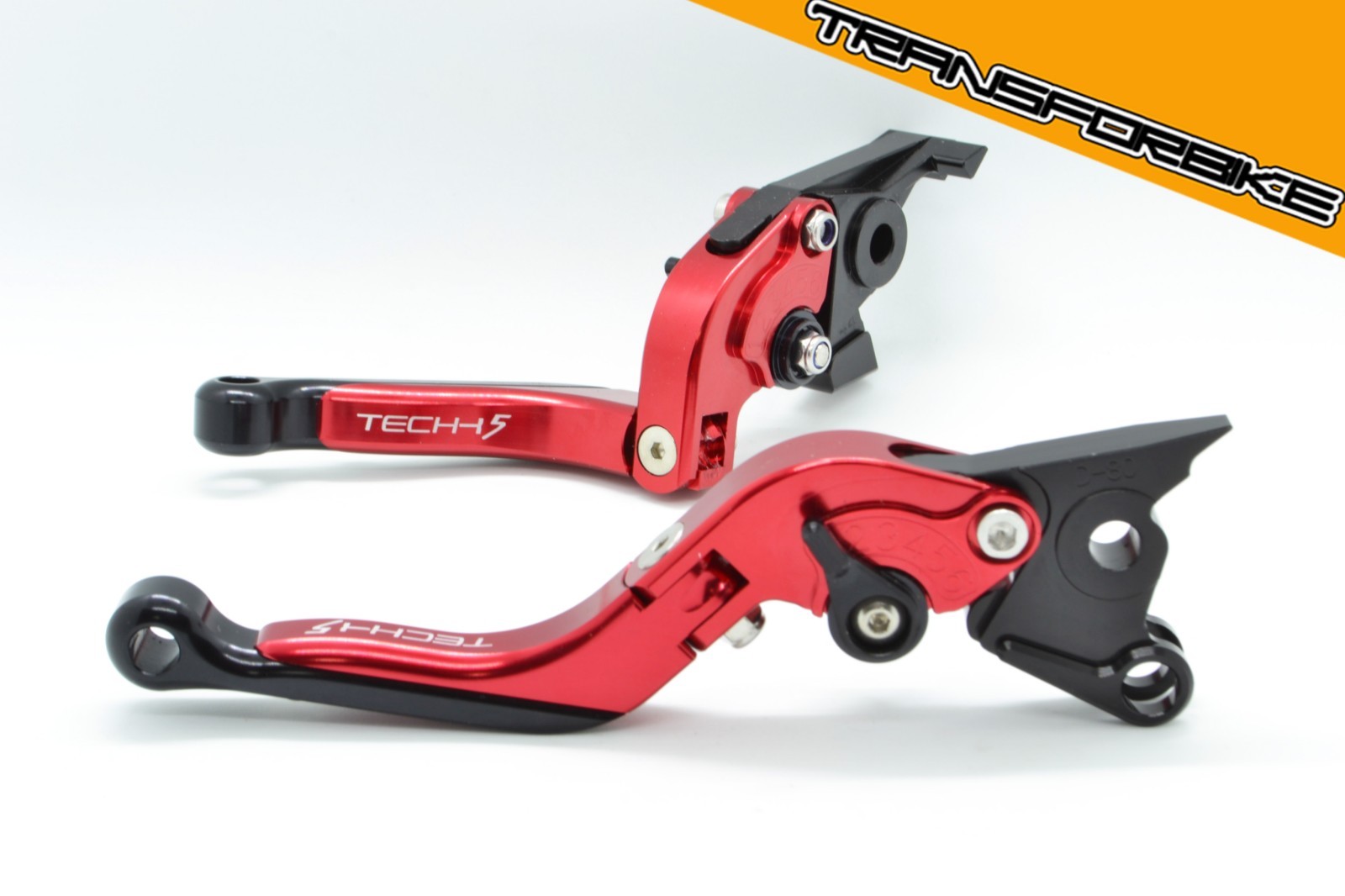 Leviers racing TechK5 Yamaha rouge avec garde réglable - 2