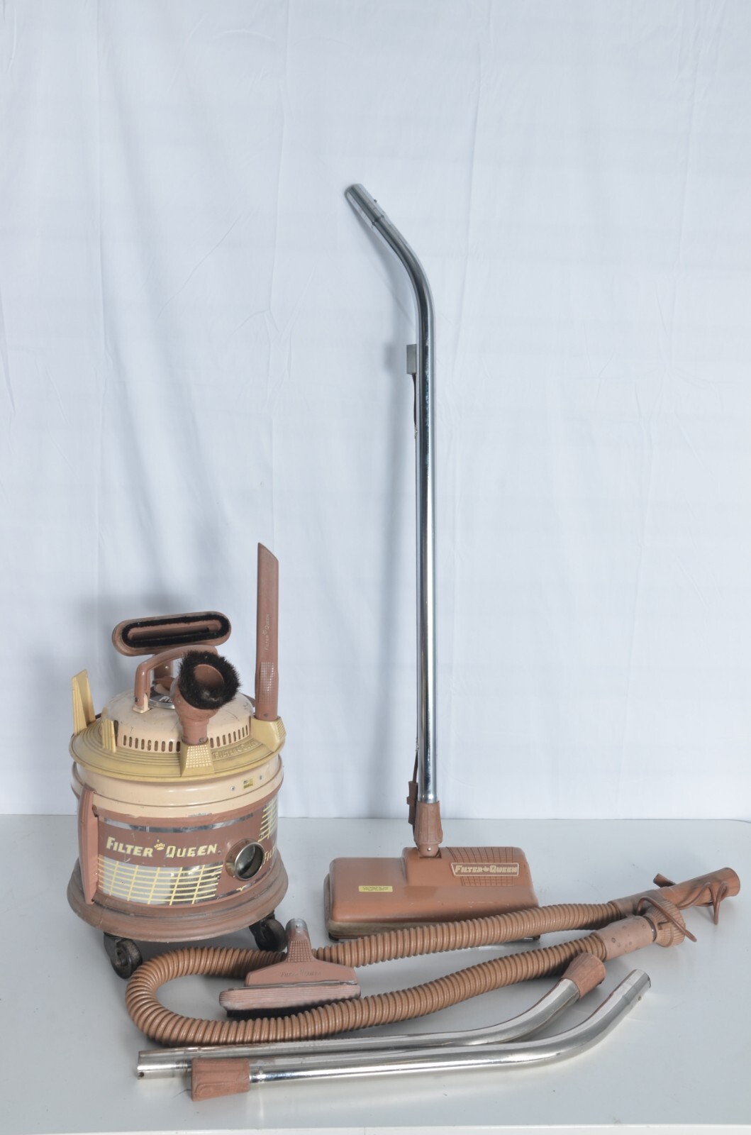 Vintage Filter Queen Canister Vacuum Cleaner Model w/ Powered Brush