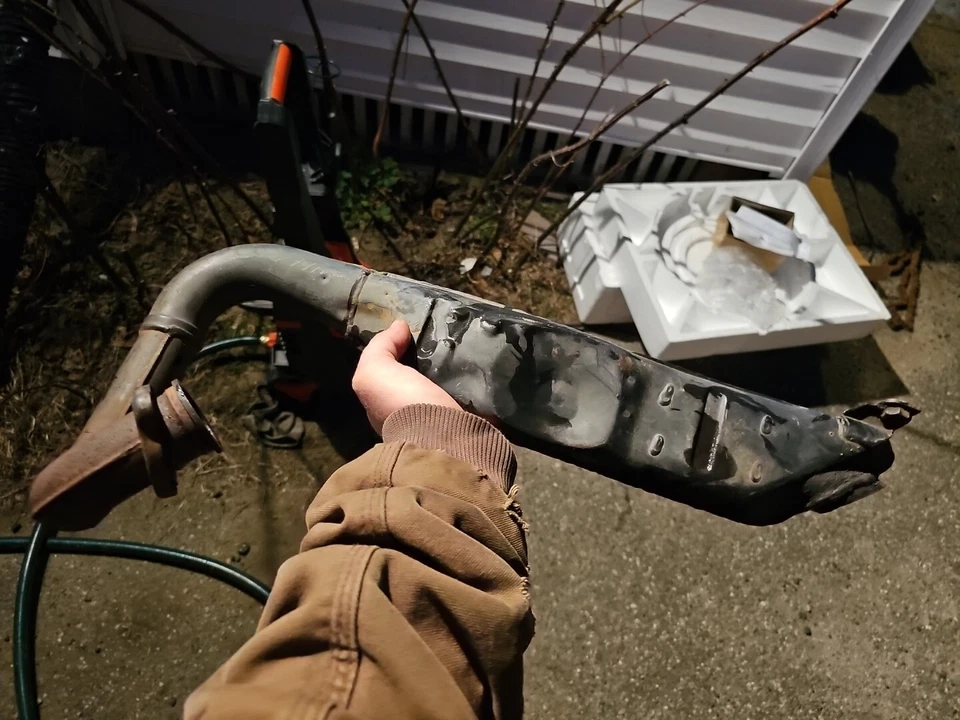 90-00 YAMAHA RT100 MX100 DT100 ESCAPE SILENCIADOR CÁMARA EXPANSIÓN TUBO Foto 4 de 4