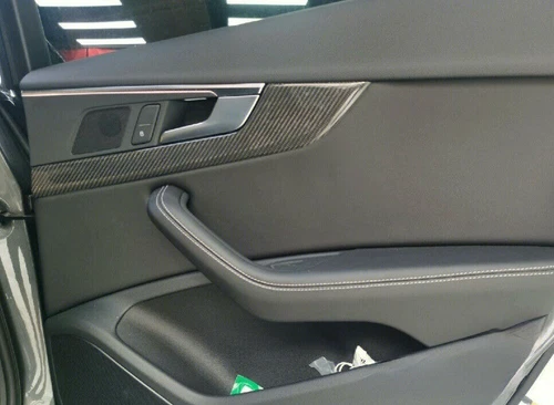 For Audi A4 A5 S4 S5 RS5 2017-2023 Real Carbon Fiber Inner Door Panel Cover Trim - Picture 15 of 18