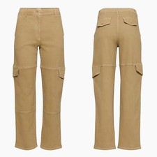 ARITZIA Wilfred Free Maeve Cargo Pant Taupe Beige Twill Size 0 Khaki Utility Tan