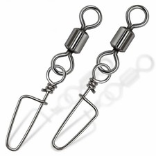 50~200Pcs Fishing Swivels Snap Coastlock Snap Quick Change Clip Stainless Steel