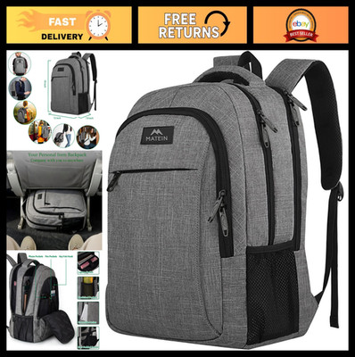 Travel Laptop Backpack - Anti-Theft Slim Design, Water Resistant, Fits 15.6'' Lap