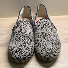 TOMS Darcy Slip on Flats Women's Size 6 Beige Black Polka Dot Comfort Shoes