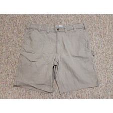 Carhartt Shorts Mens 44 Tan Rugged Flex Relaxed Fit Canvas Utility Work Canvas
