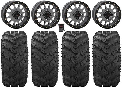 System 3 SB-5 Grey 14'' Wheels 30'' Reptile Tires Can-Am Maverick X3