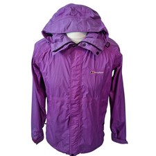 Berghaus Women's UK12 AQ2 Waterproof Hooded Jacket Purple 