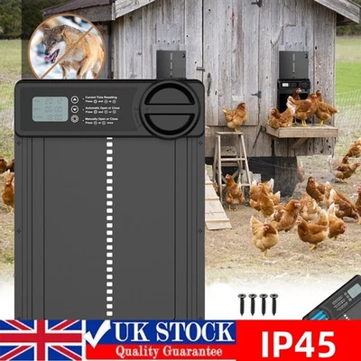 Automatic Chicken Coop Door Opener With Timer IP45 Waterproof Auto Chicken Door