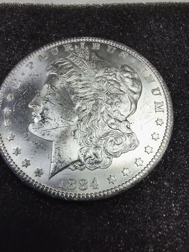 1884-cc Morgan Silver Dollar Gem BU