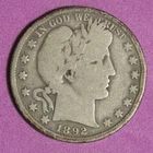 1892-O ~ Barber 50c ~ Rare KEY Date ~ Good ~ Great Antique Tone ~ LOW Mintage!!