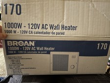 Broan 170 1000W 120V Electric Wall Heater White and Broan surface wall mount kit
