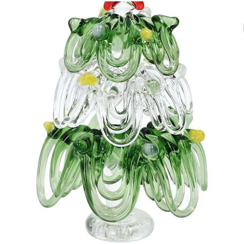 Alberello di Natale in Vetro con Stella BRANDANI Decorazione Natalizia Assortiti, fotografia 8 di 9
