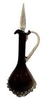 Vintage Empoli Art Glass Amethyst Purple Genie Bottle Decanter w/ Stopper — photo 1