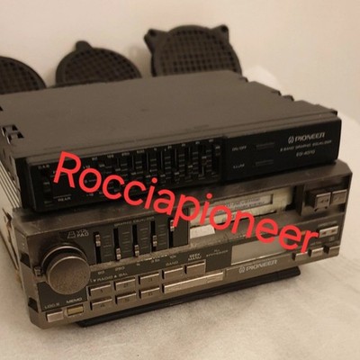 Pioneer Keh-9300+Eq. 4010 2 Woofer + 2 Tweeter Component Vintage