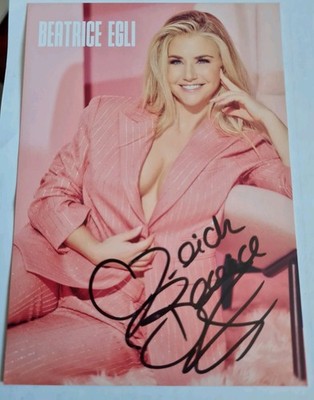 Beatrice Egli Autogramm Karte 