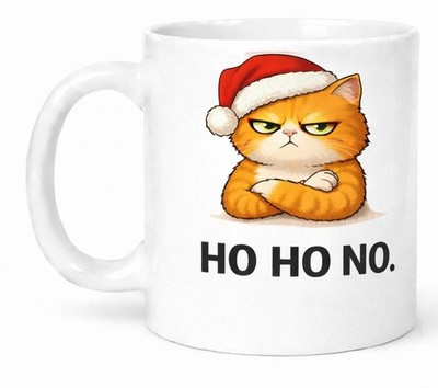 Ho Ho No Lustige Weihnachten Katze Keramik Geschenk Tasse