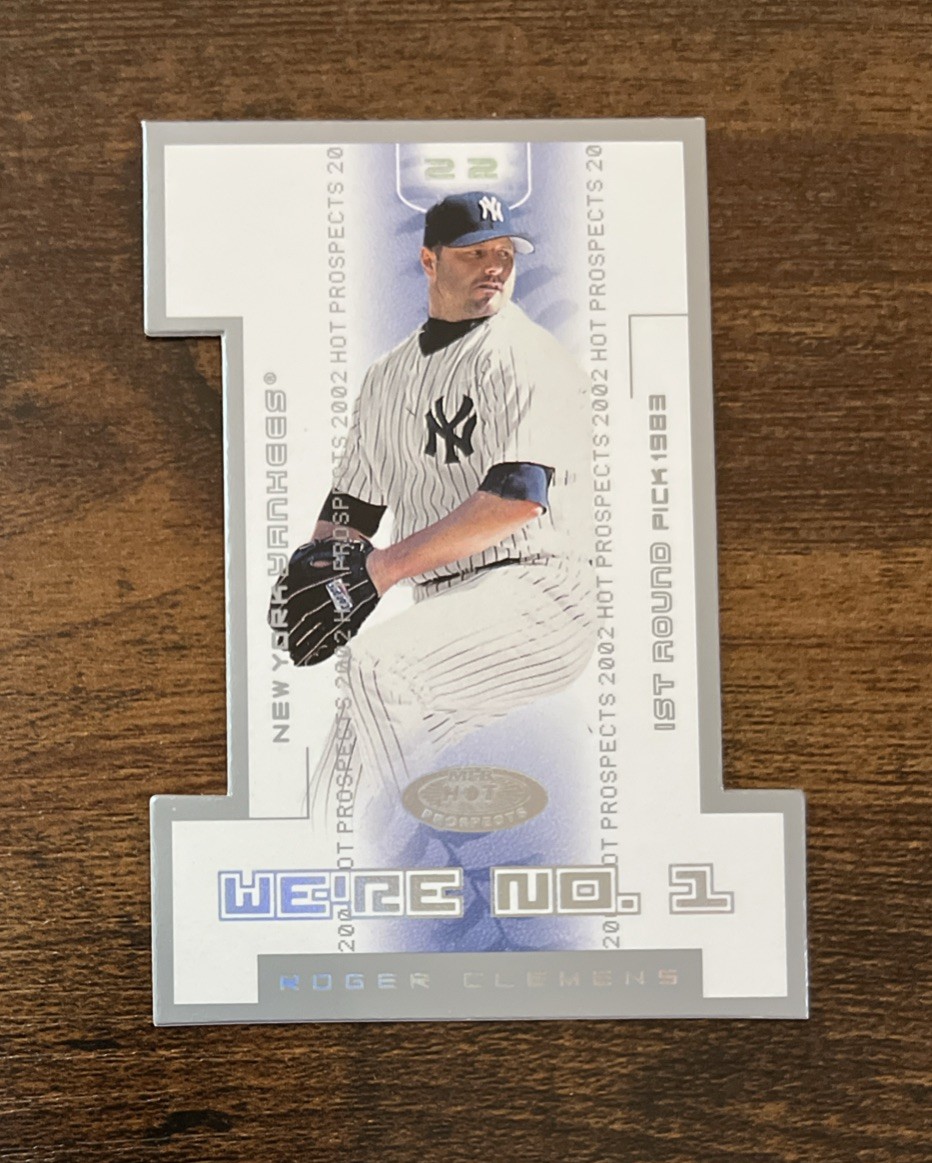 2002 Fleer Hot Prospects We're No 1 Roger Clemens #4WN Yankees