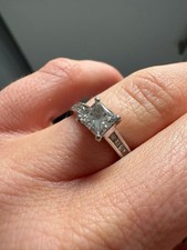 Platinum Engagement Ring & Wedding Band – GIA Certified