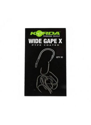 Korda Wide Gape X Haken   Karpfen, Breitbogen, Matt, Größen 4-10