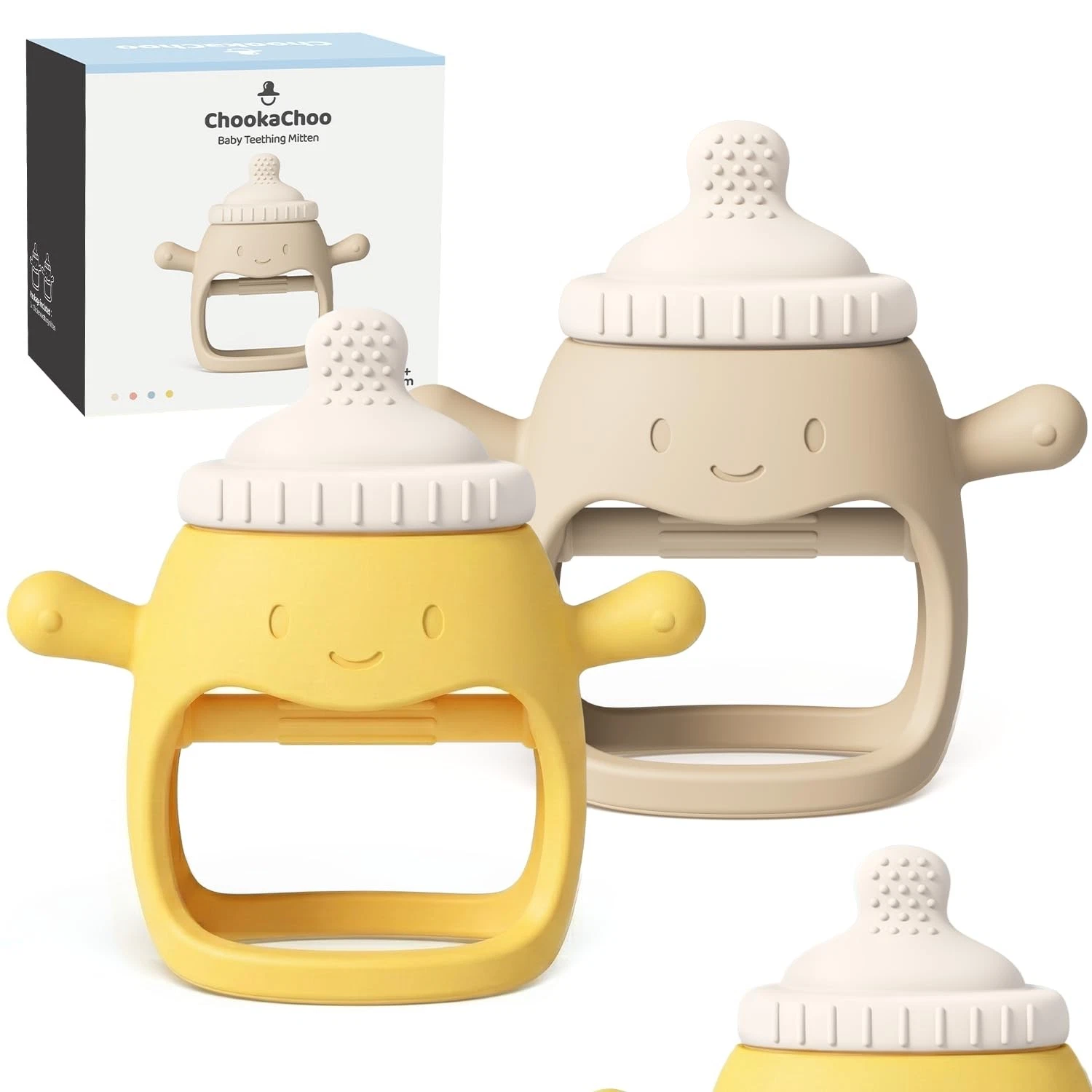 Baby Teething Toy Silicone Teething Mitten for Babies Over 3
Opens in a new window or tab