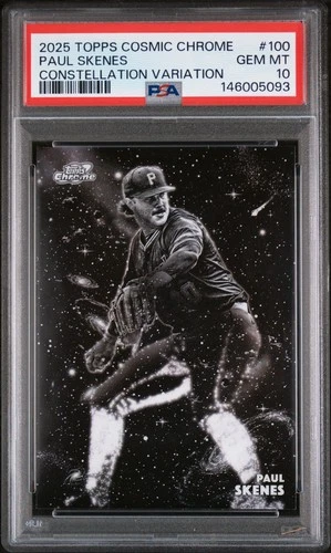 2025 Topps Cosmic Chrome #100 Paul Skenes Constellation Variation PSA 10 GEM MT
