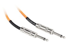 Rockville RCGT6.0O 6' 1/4'' TS to 1/4'' TS Instrument Guitar Cable in Orange