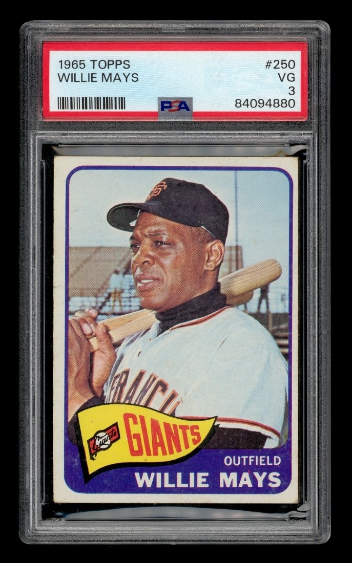 1965 Topps Set-Break #250 Willie Mays PSA 3 VG