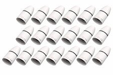 Selectric Pendant Lampholder T2 B22 LG9488 White With Short Skirt - 20 PACK