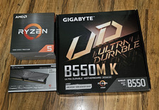 GIGABYTE B550M K AM4 mATX Motherboard + Ryzen...