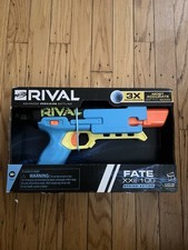Nerf Rival Fate XXII-100 Spring-Action Blaster w/ 3 Accu-Rounds   Blue   New