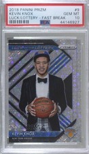 2018 Panini Prizm Luck of the Lottery Fast Break Kevin Knox #9 PSA 10 GEM MT 7rd