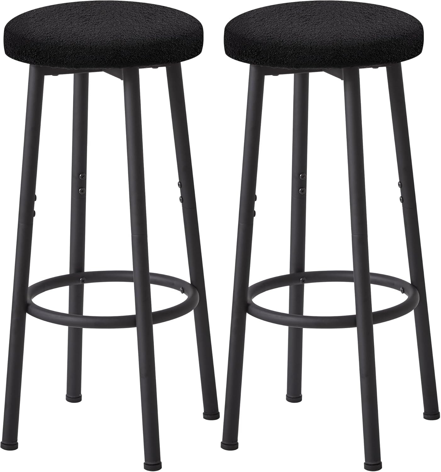 Chaise de Bar Noire 67 cm pour Îlot de Cuisine et Moments de Convivialité