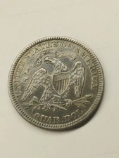 1876unc.? Seated Liberty Quarter Problem Free Rim Is Perfect
