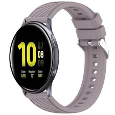 For Samsung Galaxy Watch Active2 40mm Striped Weave Silicone Strap