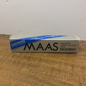 MAAS Concentrated A Fine Polishing Creme for All Metals 4 oz Tube Over 90% Full