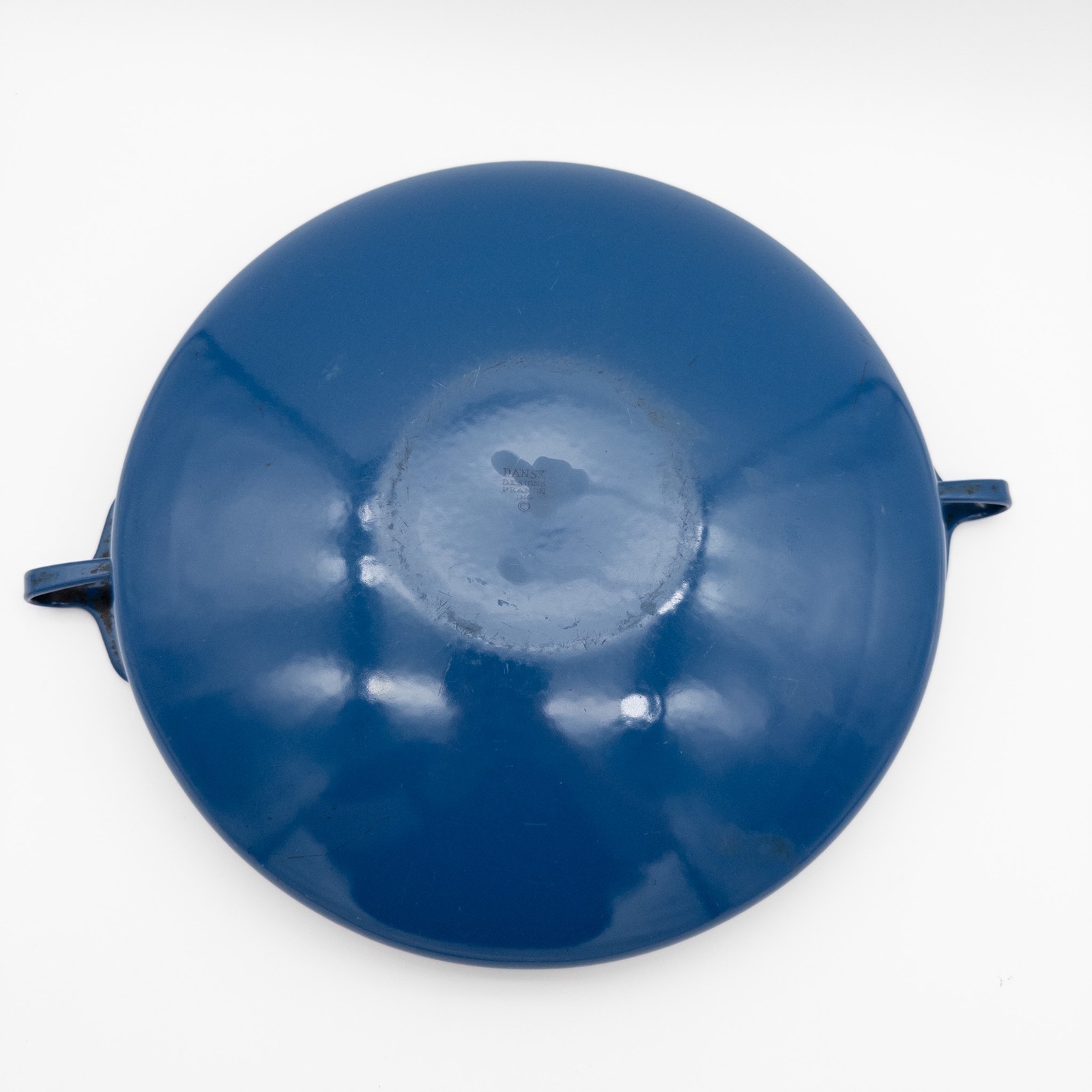 Dansk Kobenstyle Paella Pan Enamel Blue 13.4in Vintage France IHQ Collectible