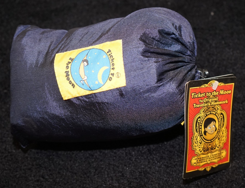 Ticket To The Moon Original Travelers Hammock Navy Blue Camping Hammock