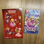 NEW Princess Peach Showtime Game Nintendo Switch with promotional stickers