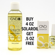 CND Essentials SOLAR OIL Nail Cuticle Conditioner Treatment 4 oz FREE .5oz 
