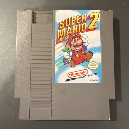 Super Mario Bros 2 - Nintendo NES Authentic Cartridge