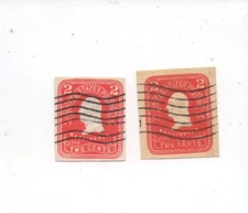 United States used cut square U385 U386