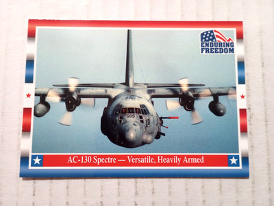 Topps Enduring Freedom AC-130 Spectre - Versatile, Heavily Armed Card #58